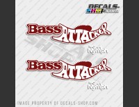 Bass Attacker By Sea Nymph Boat Logo Decal Set of 2 x 20"